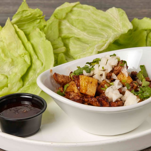Al Pastor Lettuce Wraps.