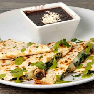 Spinach & Mushroom Quesadilla