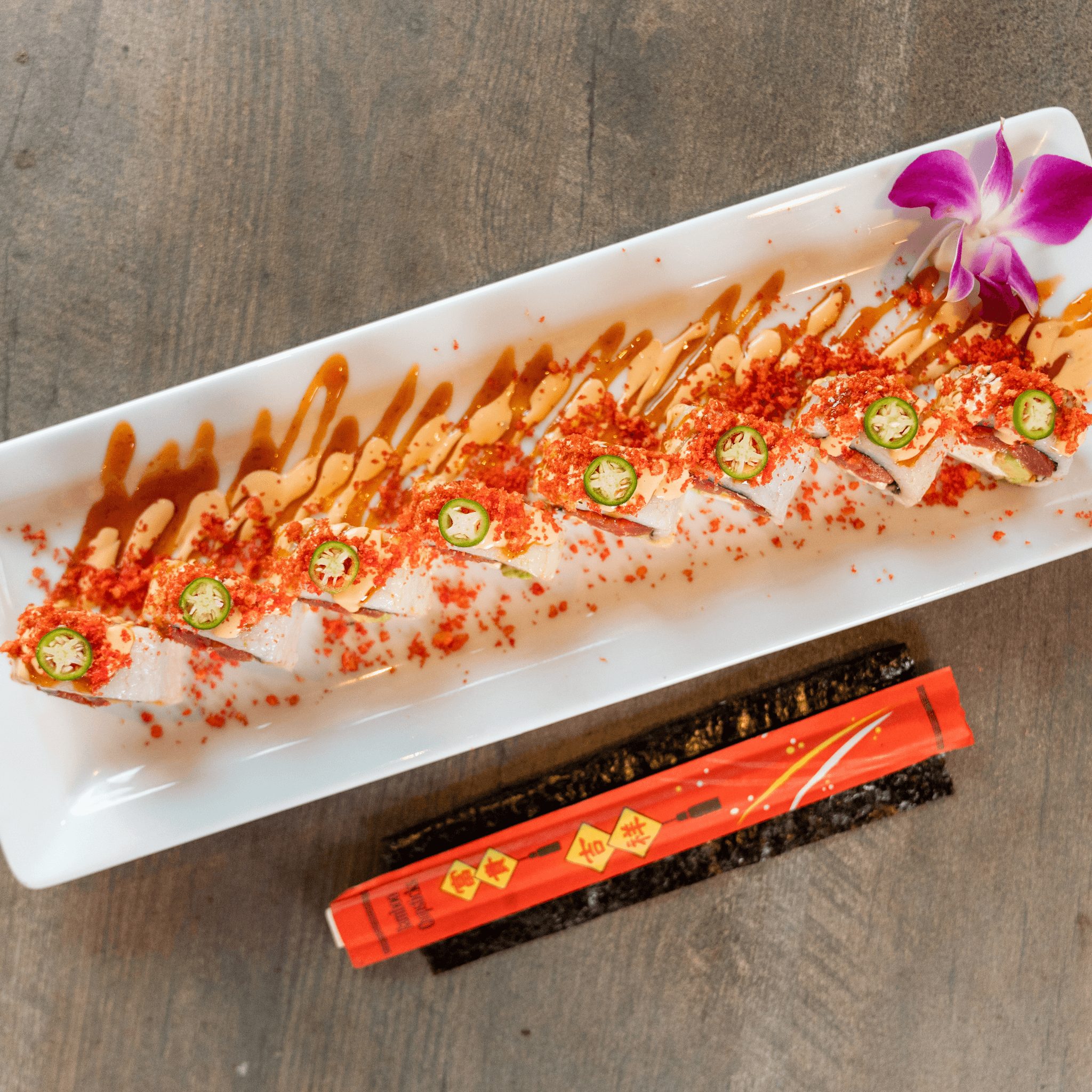 Fuego Sushi Roll.