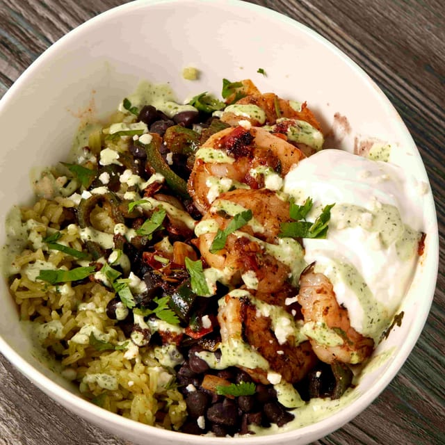 Sinaloa Shrimp Bowl.
